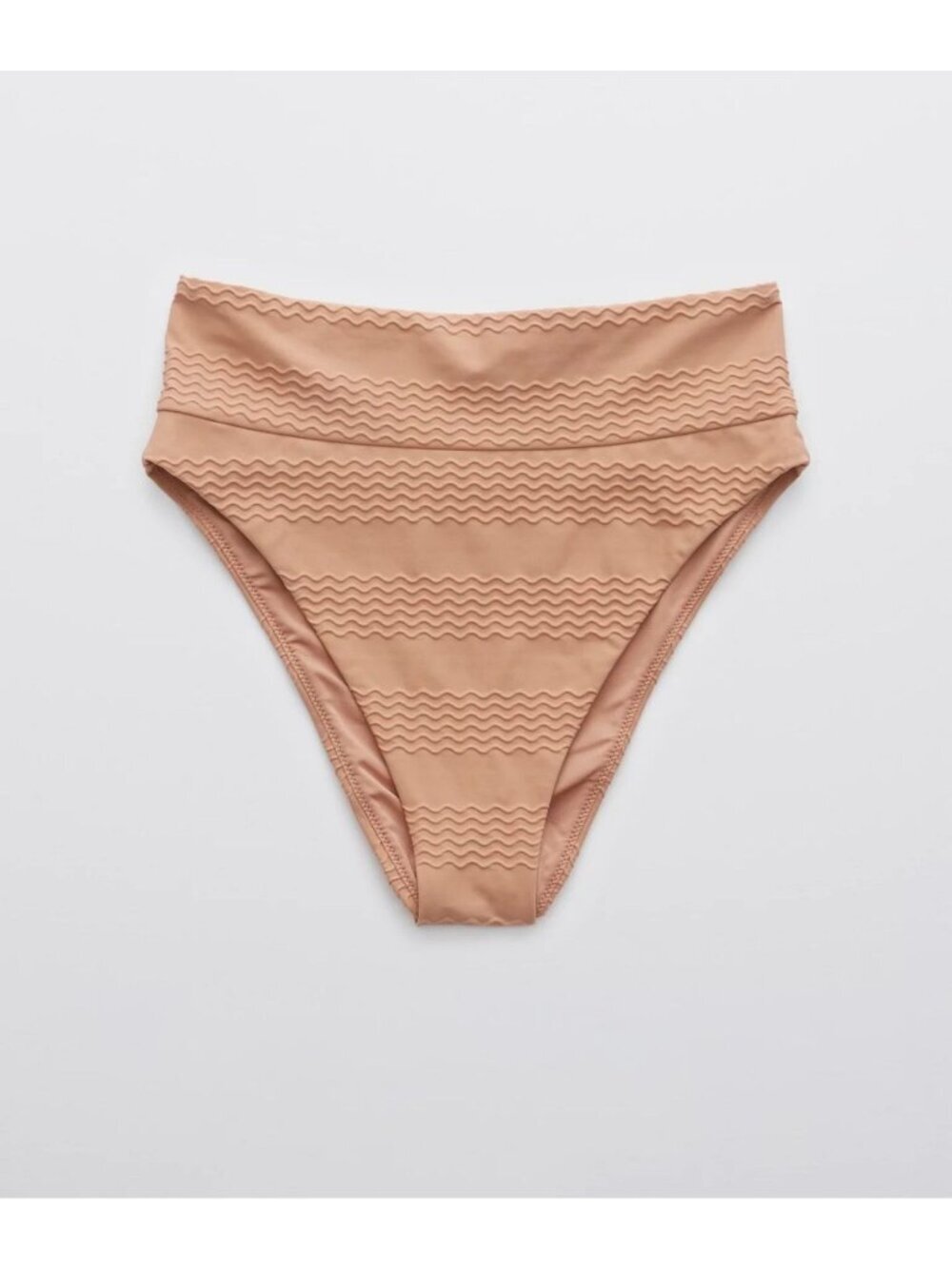 NWT Aerie Sienna Pique High Waisted Cheeky Bikini Bottom - Size: Large